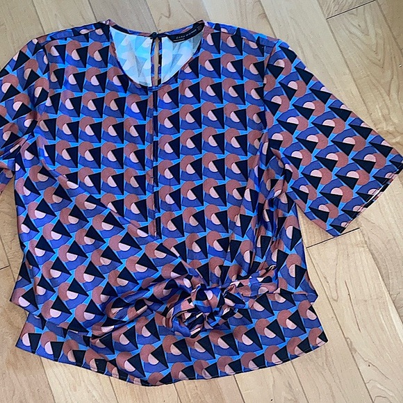 Zara Tops - Zara Woman XS blouse faux wrap top